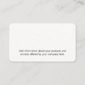 モノグクラシックラム(スクリプトの種類) 名刺 (裏面)