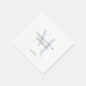 モノグシンプルラムのナ結婚プキン スタンダードカクテルナプキン (角)