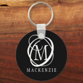 モノグスタイリッシュモダンラム名 キーホルダー (裏面)