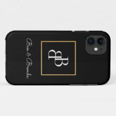 モノグスタイリッシュラム文字デザイン Case-Mate iPhoneケース (裏面(横))