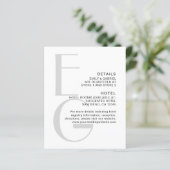 モノグスタイリッシュラム。シンプル結婚モダン詳細 (スタンド正面)