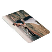 モノグパーソナライズされたラム氏の写結婚真 マグネット (右側)