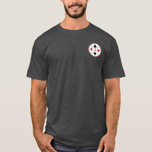 モノグパーソナライズされたラ遊ムカードブリッジトランプのポーカー Tシャツ