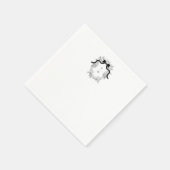 モノグフランスのラ結婚ム婚約パーティ スタンダードカクテルナプキン (角)