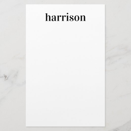 モノグミニマルモダンラム名 便箋 (正面)