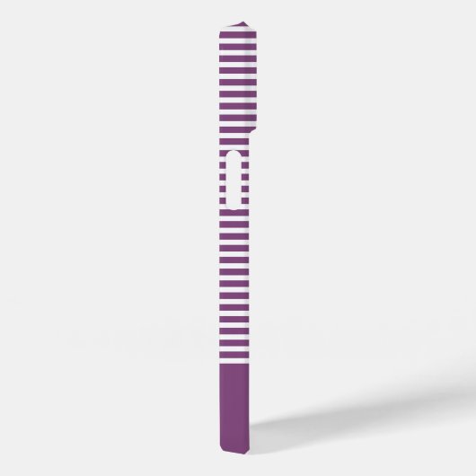 モノグモダンストライプラムのハートでカラーを編集できる Case-Mate iPhoneケース (裏面 / 右)