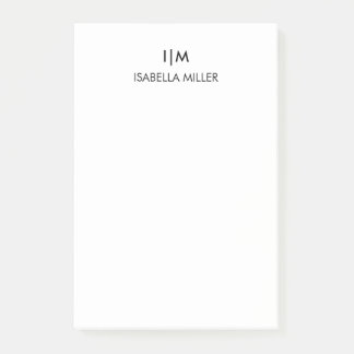 モノグモダンパーソナライズされたラム名 ポストイット