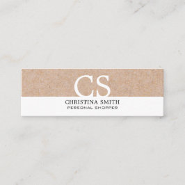 モノグモダンラフト印刷クリーンホワイト スキニー名刺