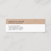 モノグモダンラフト印刷クリーンホワイト スキニー名刺 (裏面)