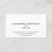 モノグモダンラムシンプルプロフェッショナル 名刺 (裏面)