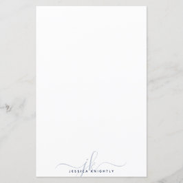 モノグモダンラムスタイリッシュイニシャルネイビーブルーミニマル