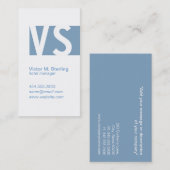 モノグモダンラム（青） 名刺 (正面/裏面)