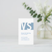 モノグモダンラム（青） 名刺 (スタンド正面)