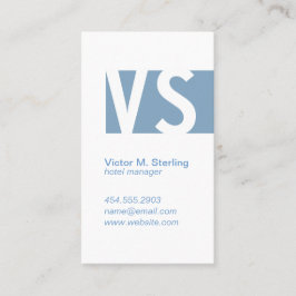 モノグモダンラム（青） 名刺