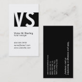 モノグモダンラム（黒） 名刺 (正面/裏面)