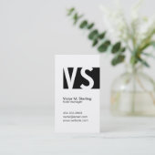 モノグモダンラム（黒） 名刺 (スタンド正面)