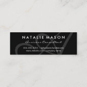 モノグラお洒落ム/ブラック（エグゼクティブ） スキニー名刺 (裏面)