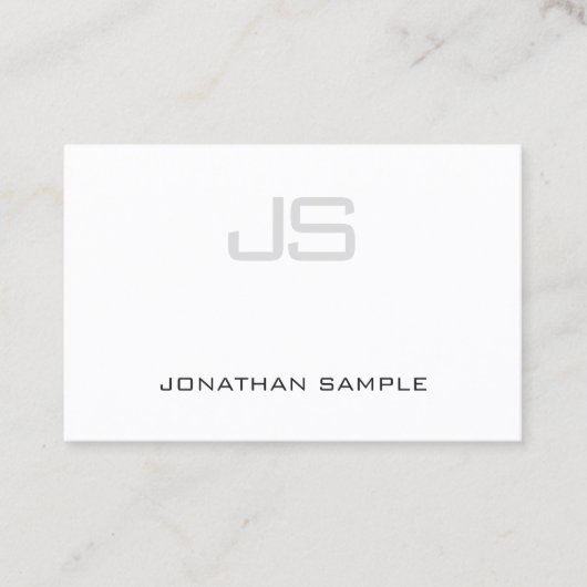 モノグラかわいらしムエレガントプロフェッショナルプ澄んラン 名刺 (正面)