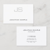 モノグラかわいらしムエレガントプロフェッショナルプ澄んラン 名刺 (正面/裏面)