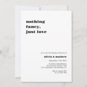 モノグラはっきりしたムカジュアル写真結婚の写真 招待状 (正面)