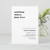 モノグラはっきりしたムカジュアル写真結婚の写真 招待状 (スタンド正面)