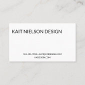 モノグラはっきりしたムモダンプロフェッショナル白黒 名刺 (裏面)