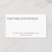 モノグラはっきりしたムモダンプロフェッショナル紫 名刺 (裏面)