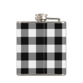 モノグラはっきりしたム付き白黒格子模様 フラスク (裏面)