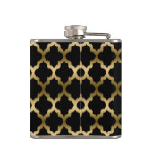 モノグラはっきりしたム及びブラックイカットクローバー フラスク (裏面)