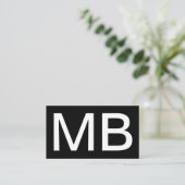 モノグラはっきりしたム男らし・ビジネス・カード 名刺 (スタンド正面)