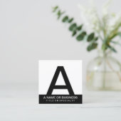 モノグラはっきりしたム スクエア名刺 (スタンド正面)