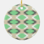 モノグラアステカムアンデス部族先住民アメリカン セラミックオーナメント (裏面)