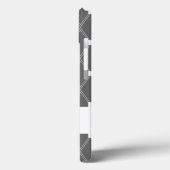 モノグラアーガイルム付きグレーラティス Case-Mate iPhoneケース (裏面 / 左)