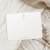 モノグラエレガントパーソナライズされたム文ミニマル具 ノートカード