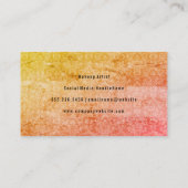 モノグラエレガントムでダマスク 名刺 (裏面)