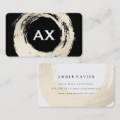 モノグラエレガントムでブラシされる 名刺 (正面/裏面)