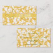 モノグラエレガントムはっきりしたグリッターメイクアップアーティスト 名刺 (正面/裏面)