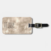 モノグラエレガントムアイボリー ラゲッジタグ (正面横)