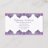 モノグラエレガントムアメジスト2トーンバイオレット宝石バス 名刺 (裏面)