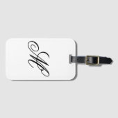 モノグラエレガントムイニシャル ラゲッジタグ (正面横)