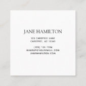 モノグラエレガントムイニシャル 予約カード (裏面)