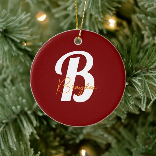 モノグラエレガントムカスタム セラミックオーナメント (ツリー)