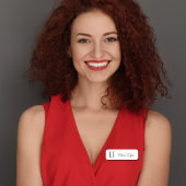 モノグラエレガントムクラシックミニマル白黒 名札