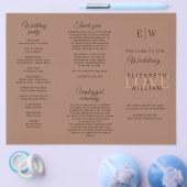 モノグラエレガントムシンプルスのモカ結婚ムース チラシ (シングル)