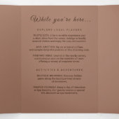 モノグラエレガントムシンプルスのモカ結婚ムース 三つ折りプログラム (内部中)