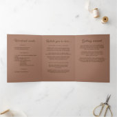 モノグラエレガントムシンプルスのモカ結婚ムース 三つ折りプログラム (内部)