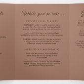 モノグラエレガントムシンプルスのモカ結婚ムース 三つ折りプログラム (内部中)