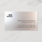 モノグラエレガントムシンプルプロフェッショナルグラマプレーン 名刺 (正面)