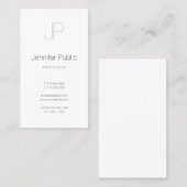 モノグラエレガントムシンプルプロフェッショナルデザイン 名刺 (正面/裏面)