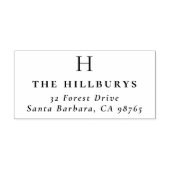 モノグラエレガントムシンプル差出人住所 セルフインキングスタンプ (デザイン)